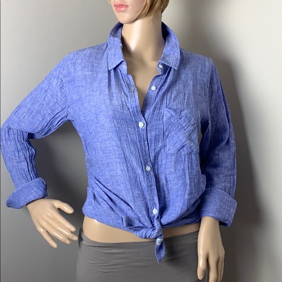 Rails Linen/Rayon Button Down - Picture 2 of 3